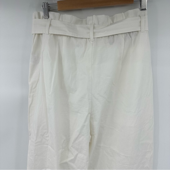 J. Crew White Paperbag Pants Size 12 New with Flaws - Picture 6 of 12